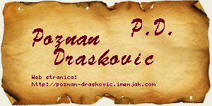 Poznan Drašković vizit kartica